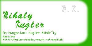 mihaly kugler business card